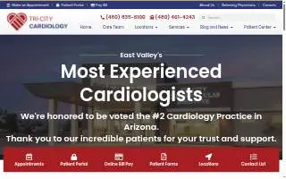 Tri-City Cardiology of Casa Grande website