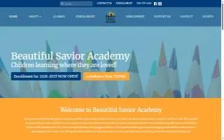 Beautiful Savior Academy website