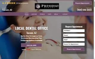 Presidio Dental website