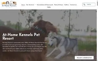 At-Home Kennels of Catalina Foothills website