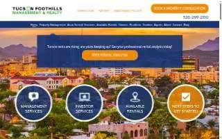Tucson Foothills Management & Realty of Catalina Foothills website