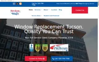 Vista Glass of Catalina Foothills website