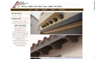 Arizona Architectural Products website