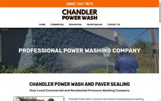 Chandler Power Wash and Paver Sealing website