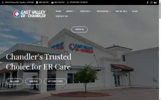 East Valley ER - Chandler website