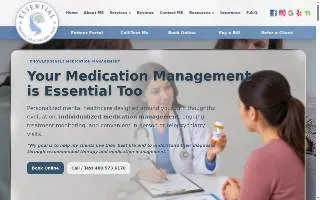 Essential Mental Healthcare, PLLC of Chandler website