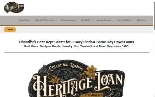 Heritage Loan Company website