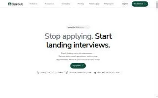 Sprout Marketing and Design website