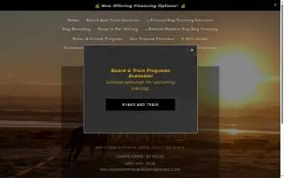 Modern Day Dog Training, LLC of Coolidge website