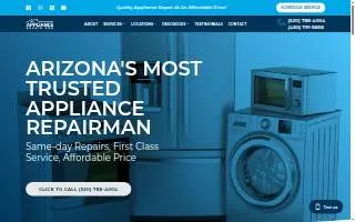 My Appliance Repair Pro of Coolidge website