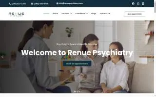 Renue Psychiatry PLLC website