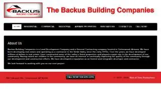 Backus Building Co website