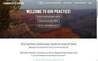 Fornara Eye Center: Dr. Jason Fornara and Dr. Misty Cox website