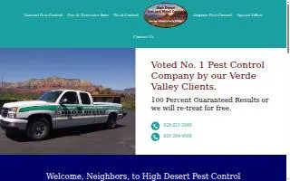 High Desert Pest and Weed Control of Cottonwood website