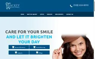 Mackey Family Dentistry website