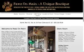 Pawz On Main website