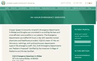 CQCH Douglas Emergency Department website