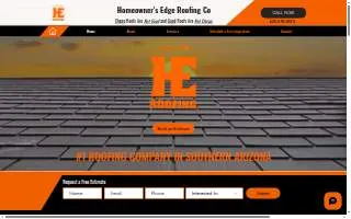 Homeowners Edge Roofing website
