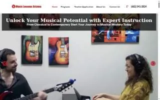 Music Lessons Arizona of Douglas website