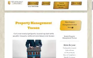 Fort Lowell Realty & Property Management of Drexel Heights website