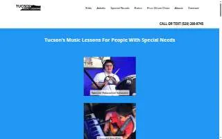 Tucson Music Lessons of Drexel Heights website