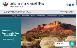 Arizona Heart Specialists of El Mirage website