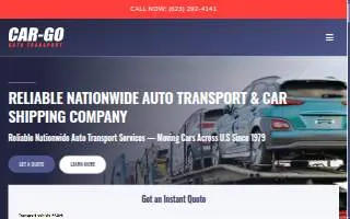 Car Go Auto Transport website