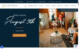 Coppersun, Manufactured Home 55+ Lifestyle Community website