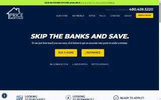 Price Mortgage LLC of El Mirage website