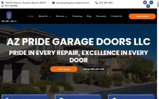 Pride Garage Doors LLC website