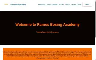 Ramos Boxing Academy website