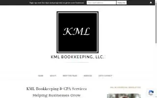 Bookkeeping, LLC website