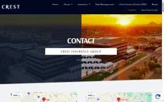 Crest Insurance Group of Flagstaff website