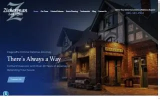 The Zickerman Law Office, PLLC website