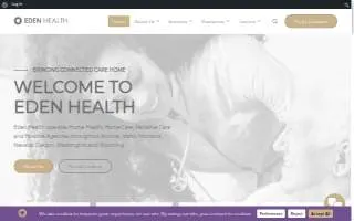 Eden Health - Home Health, Hospice, Home Care of Flowing Wells website