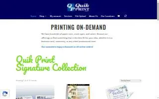 QuikPrint of Flowing Wells website