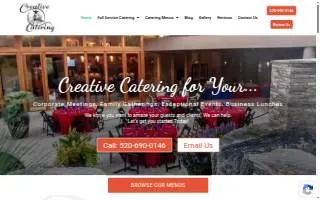 Tucson Creative Catering of Flowing Wells website
