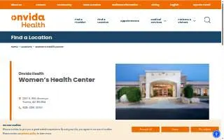 Associates For Women's Health of Fortuna Foothills website