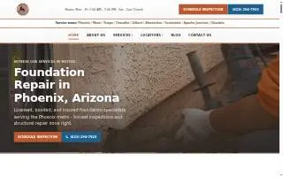 Concrete Repairman® Foundation Repair of Fountain Hills website