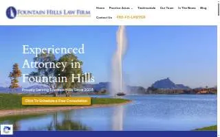 Fountain Hills Law Firm website
