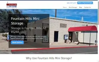 Fountain Hills Mini Storage website