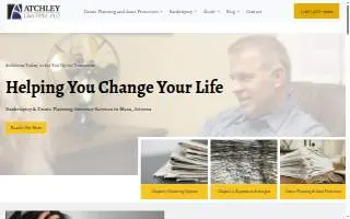 Atchley Law Firm, PLC of Gilbert website