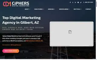 Ciphers Digital Marketing website