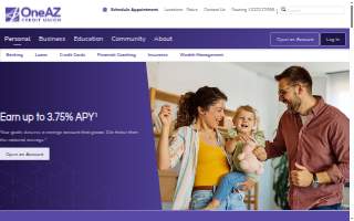 OneAZ Credit Union website