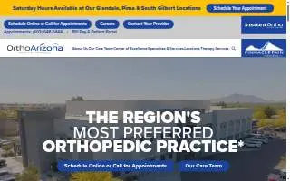 OrthoArizona – South Gilbert website