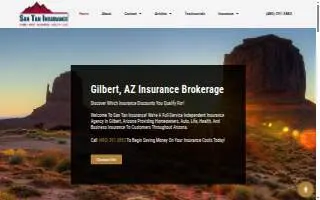 San Tan Insurance website