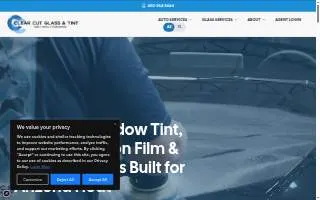 Clear Cut Glass & Tint website