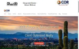 COR Property Management website