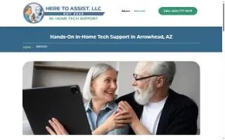 Here To Assist, LLC - In-Home Tech Services of Glendale website