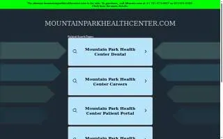 Mountain Park Health Center Glendale Clinic website